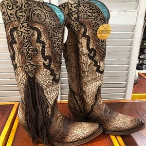 Women’s Corral Fringe Cowgirl Boot